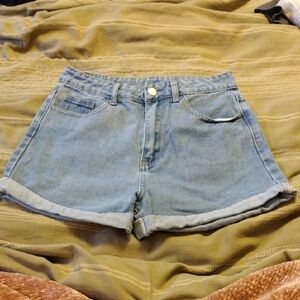 SHEIN Classic Blue Denim Women's Shorts